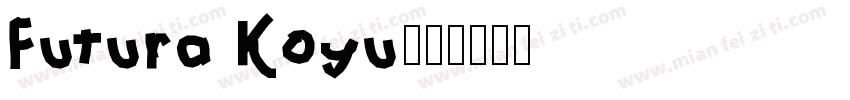Futura Koyu字体转换